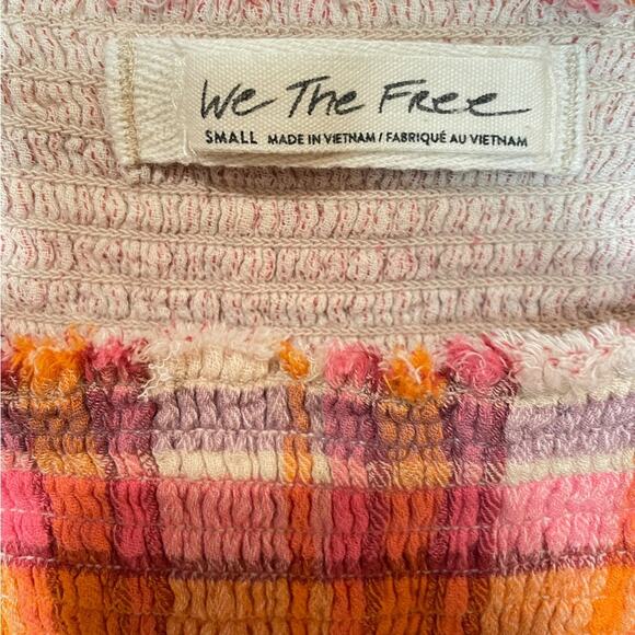 WE THE FREE FREE PEOPLE Siena Plaid Pullover Blouse Sz Small Autumn Cottagecore - Picture 3 of 14